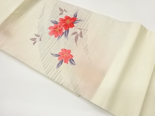 JAPANESE NAGOYA OBI / WOVEN FLOWER